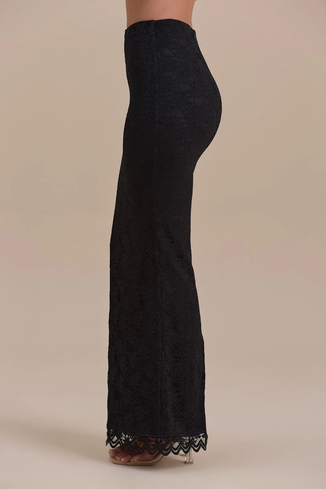 LACIE MAXI SKIRT | BLACK LACE - SALE - Image 9