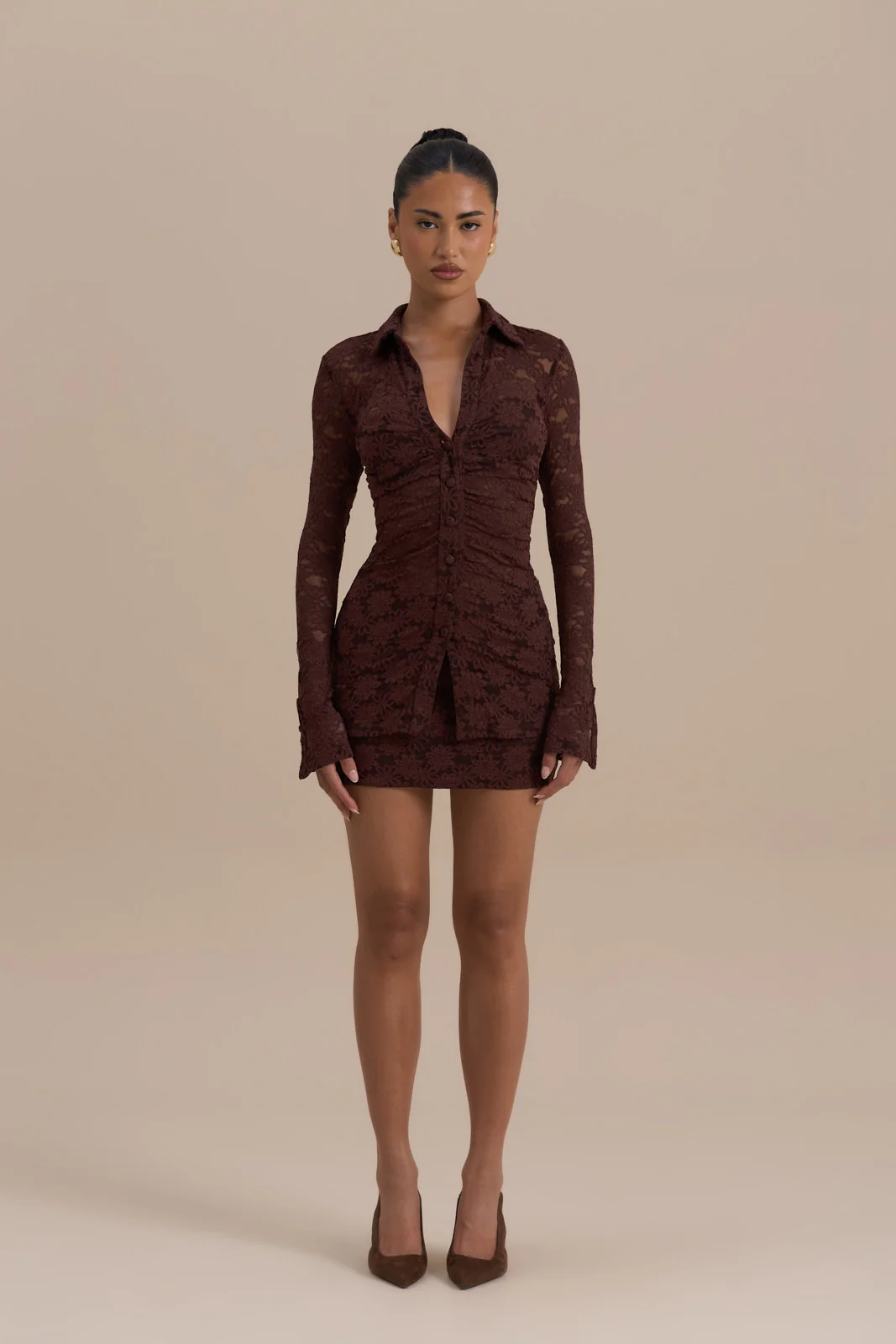 LACIE SKORT | CHOCOLATE LACE - Image 6