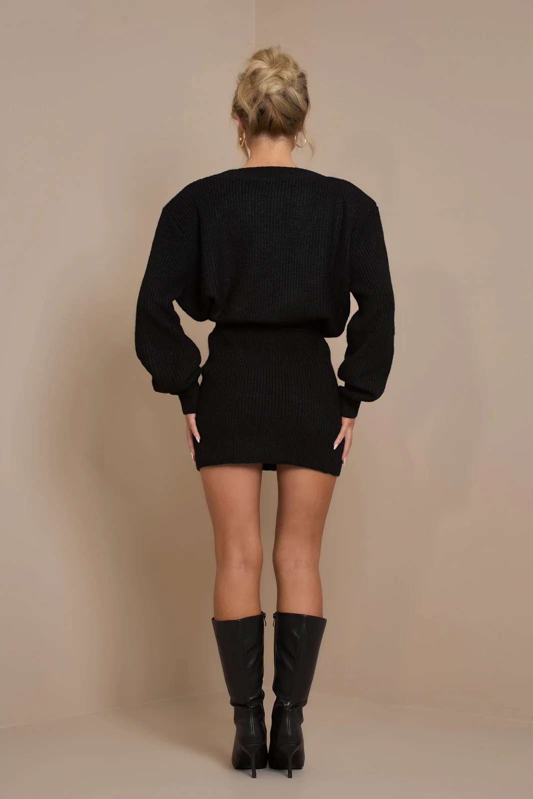 LAROSA KNIT SKIRT | BLACK - SALE - Image 4