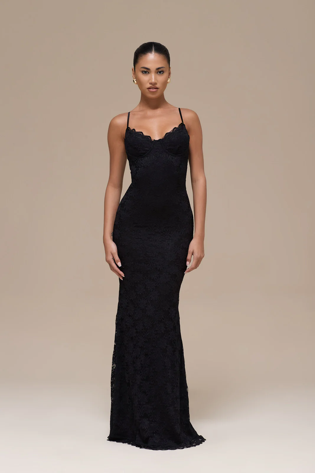 LEAH LACE MAXI DRESS | BLACK - Image 10