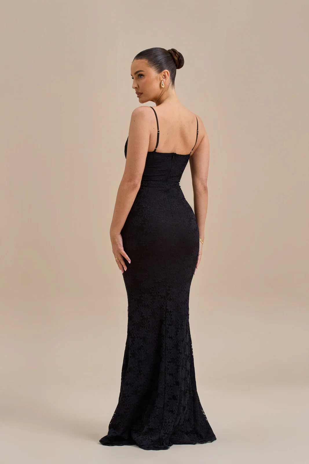 LEAH LACE MAXI DRESS | BLACK - Image 13