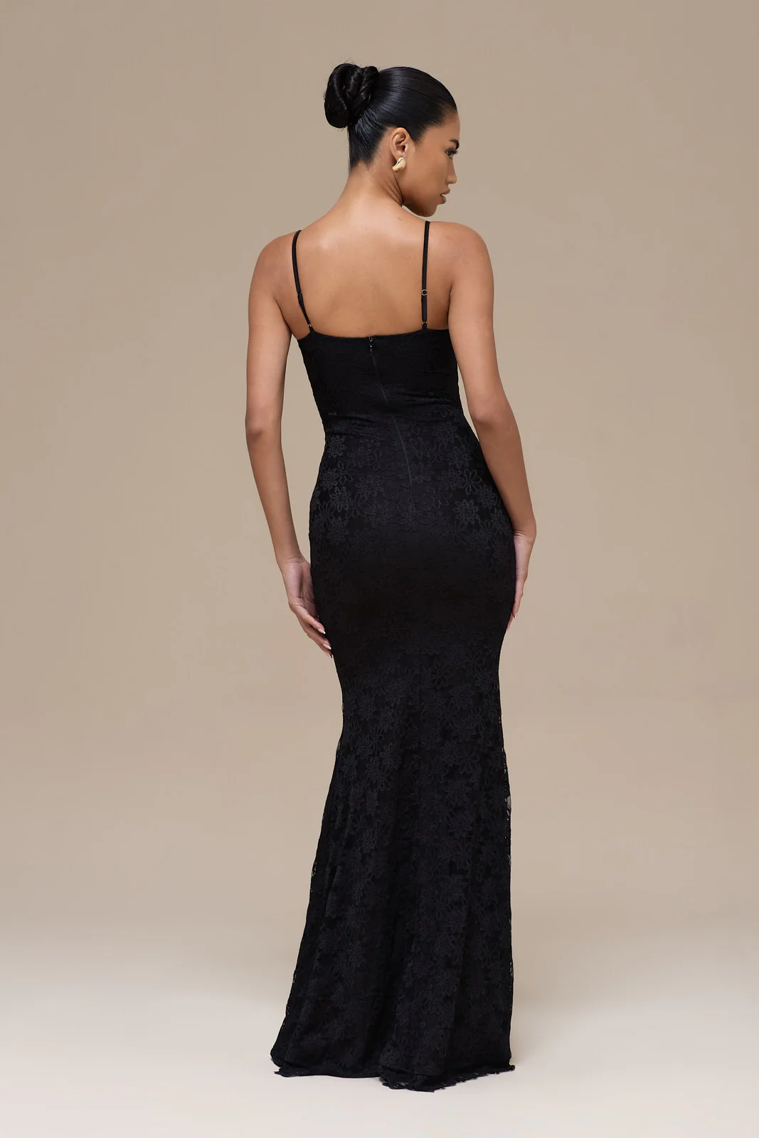 LEAH LACE MAXI DRESS | BLACK - Image 3