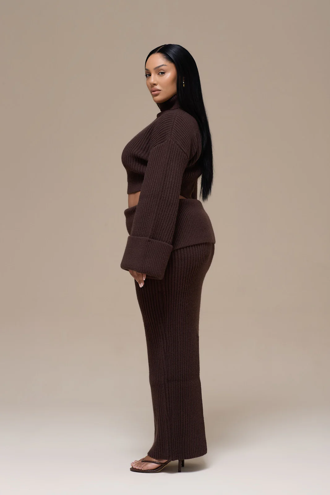 MABEL MAXI SKIRT | CHOCOLATE - Image 10