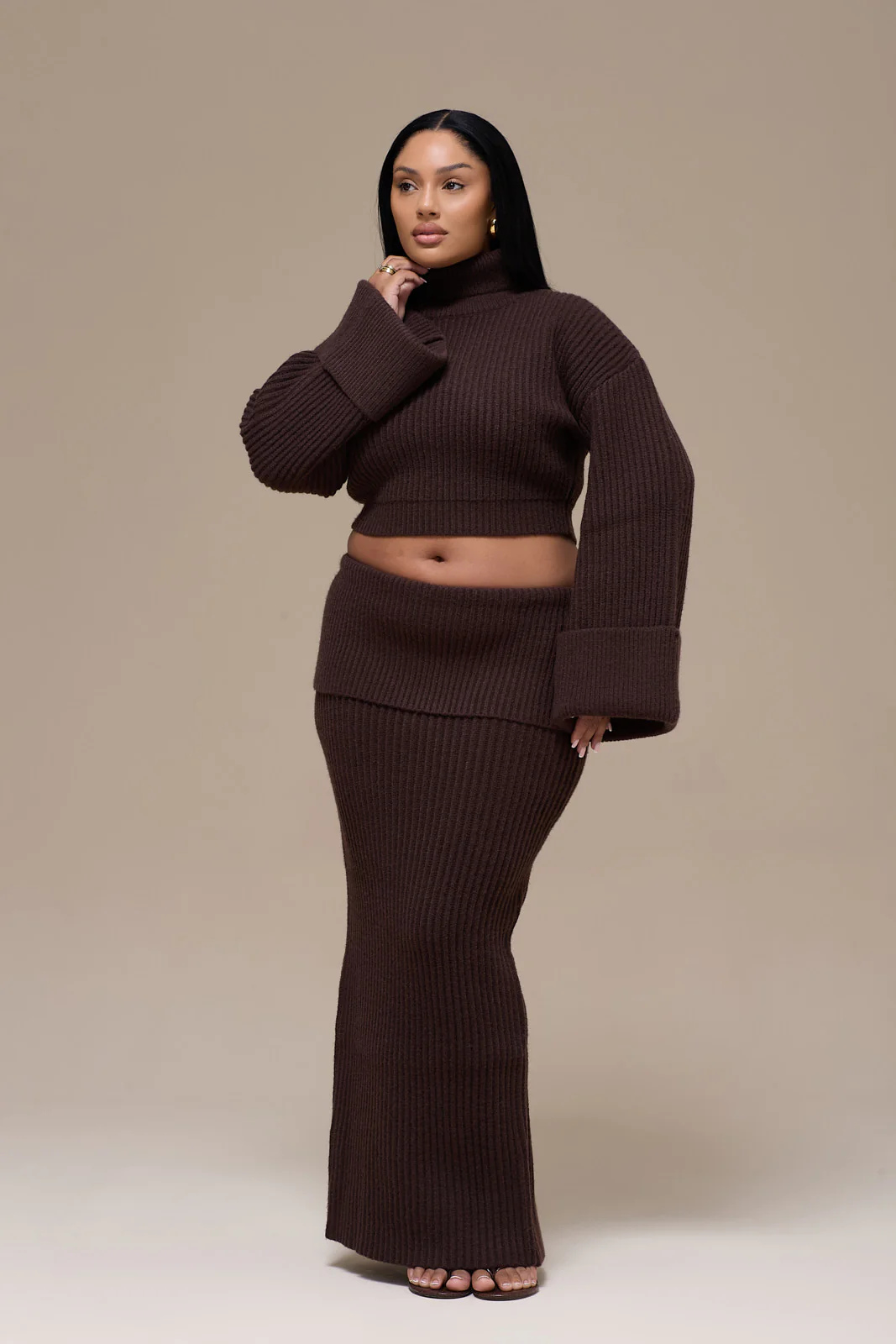 MABEL MAXI SKIRT | CHOCOLATE - Image 11