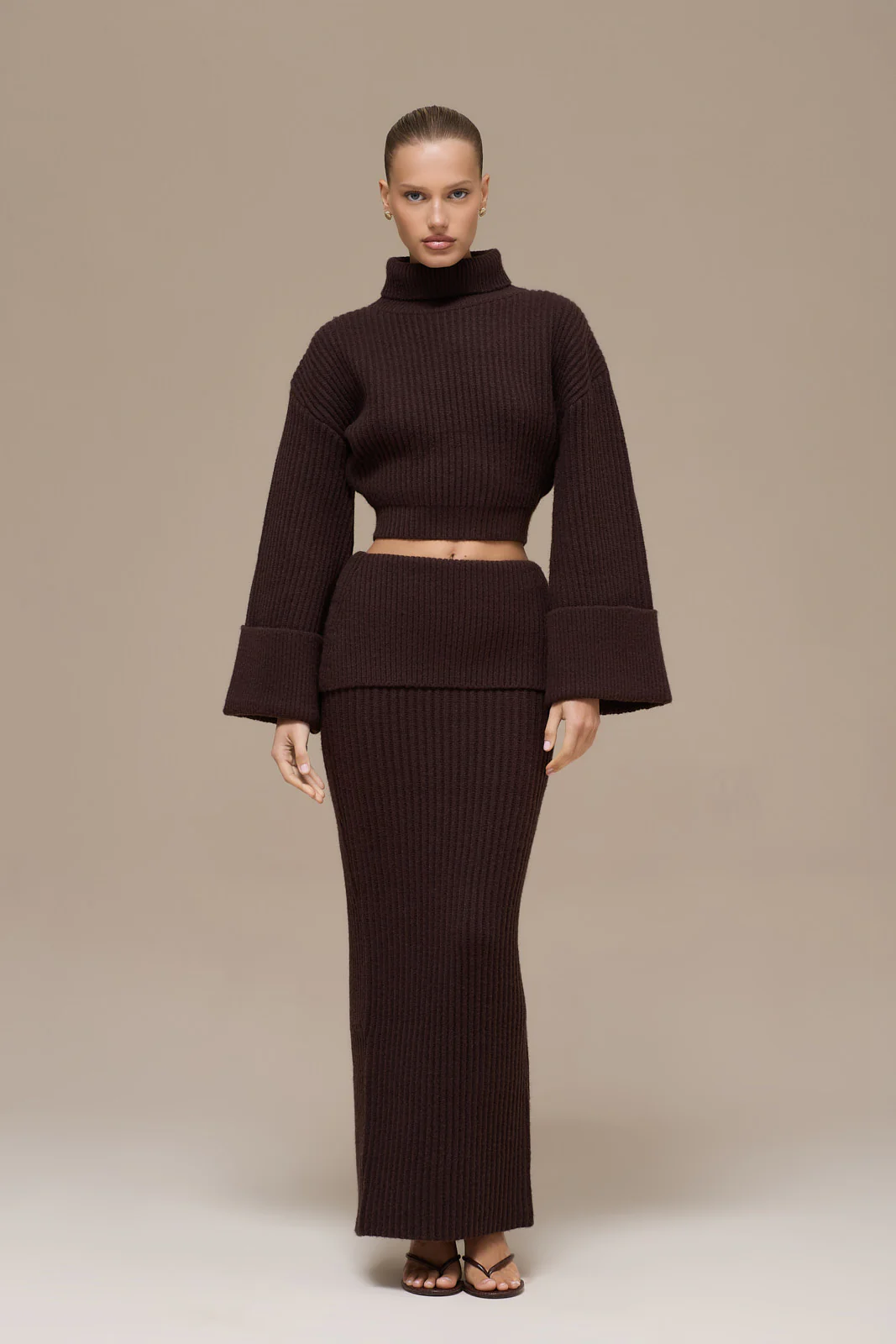 MABEL MAXI SKIRT | CHOCOLATE - Image 7