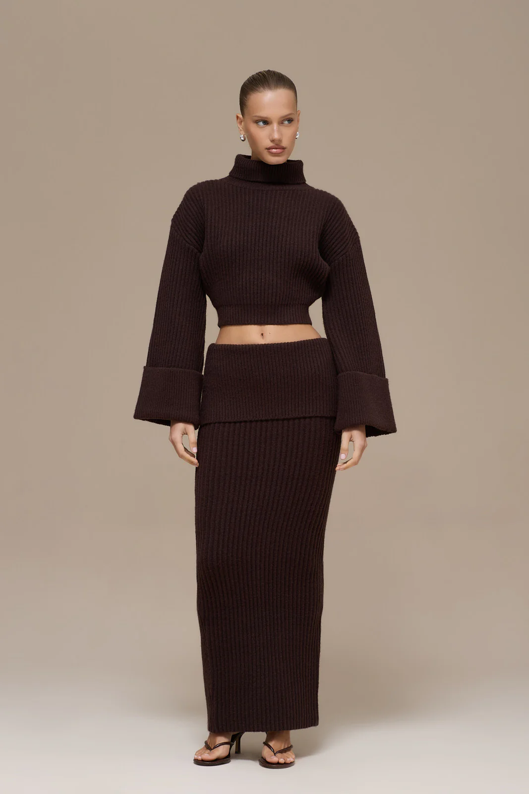 MABEL MAXI SKIRT | CHOCOLATE - Image 8