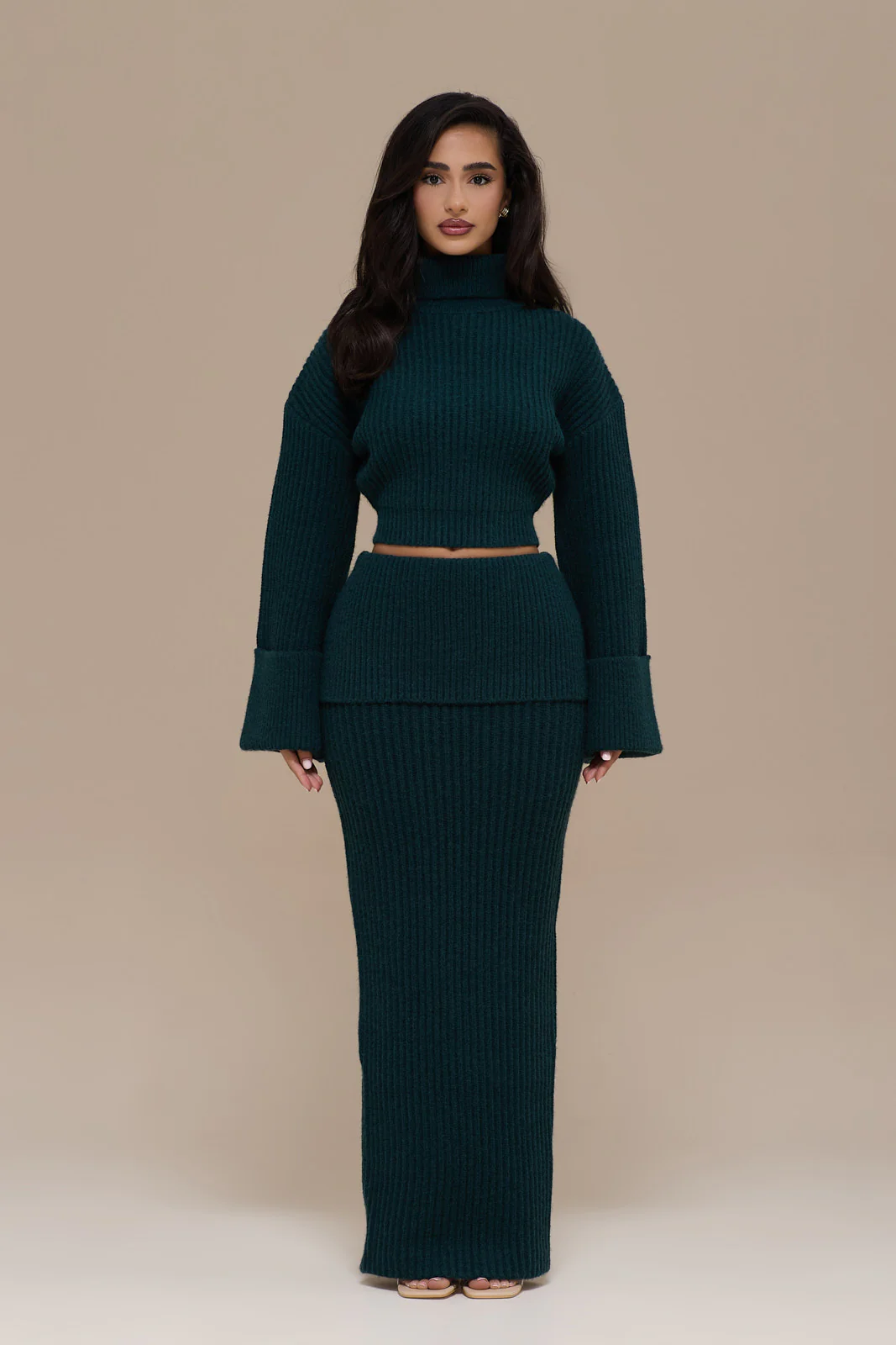 MABEL MAXI SKIRT | EMERALD - Image 3