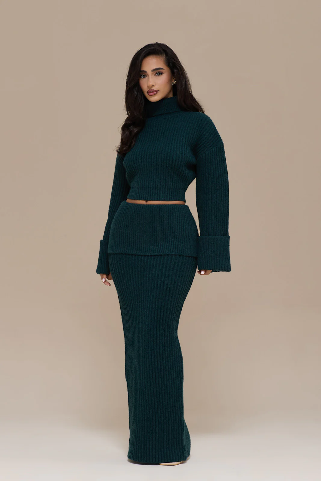 MABEL MAXI SKIRT | EMERALD - Image 5