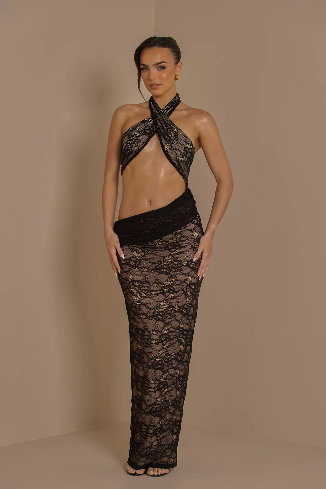 MADISON MAXI DRESS | BLACK LACE - SALE - Image 10