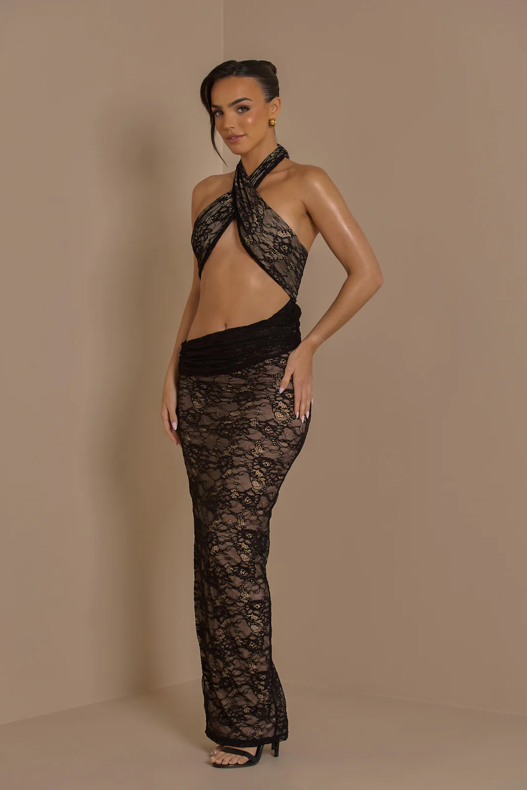 MADISON MAXI DRESS | BLACK LACE - SALE - Image 6