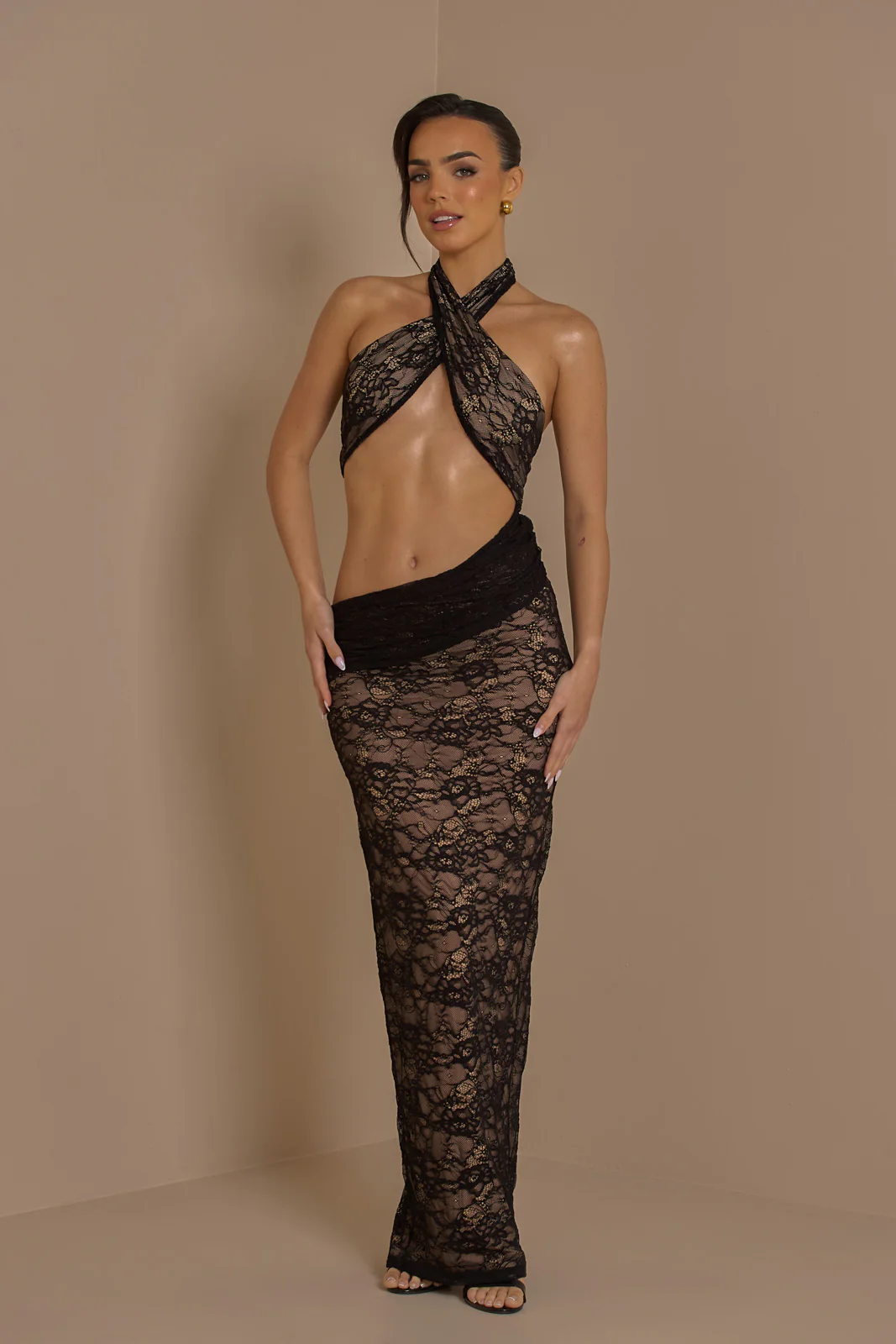 MADISON MAXI DRESS | BLACK LACE - SALE - Image 7