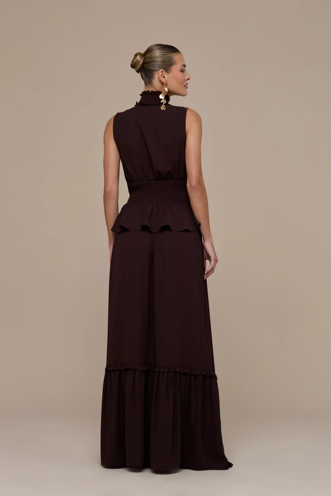 MEADOW MAXI SKIRT | CHOCOLATE BROWN - Image 10