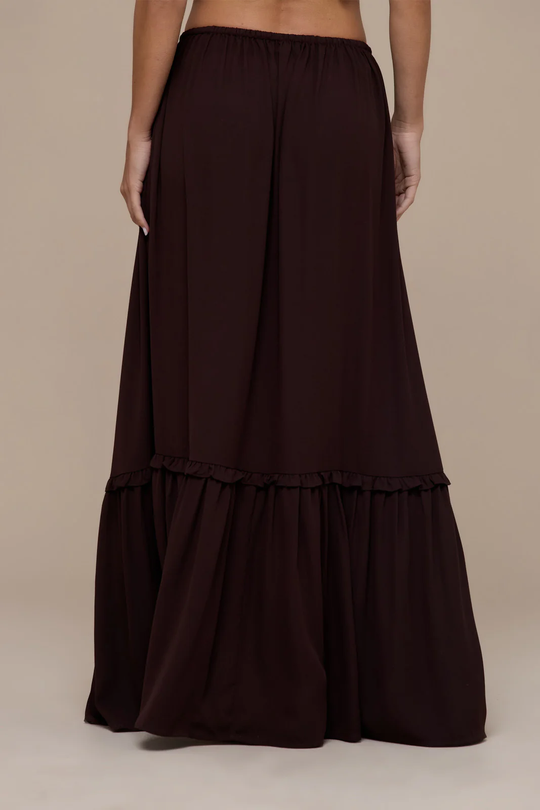 MEADOW MAXI SKIRT | CHOCOLATE BROWN - Image 12