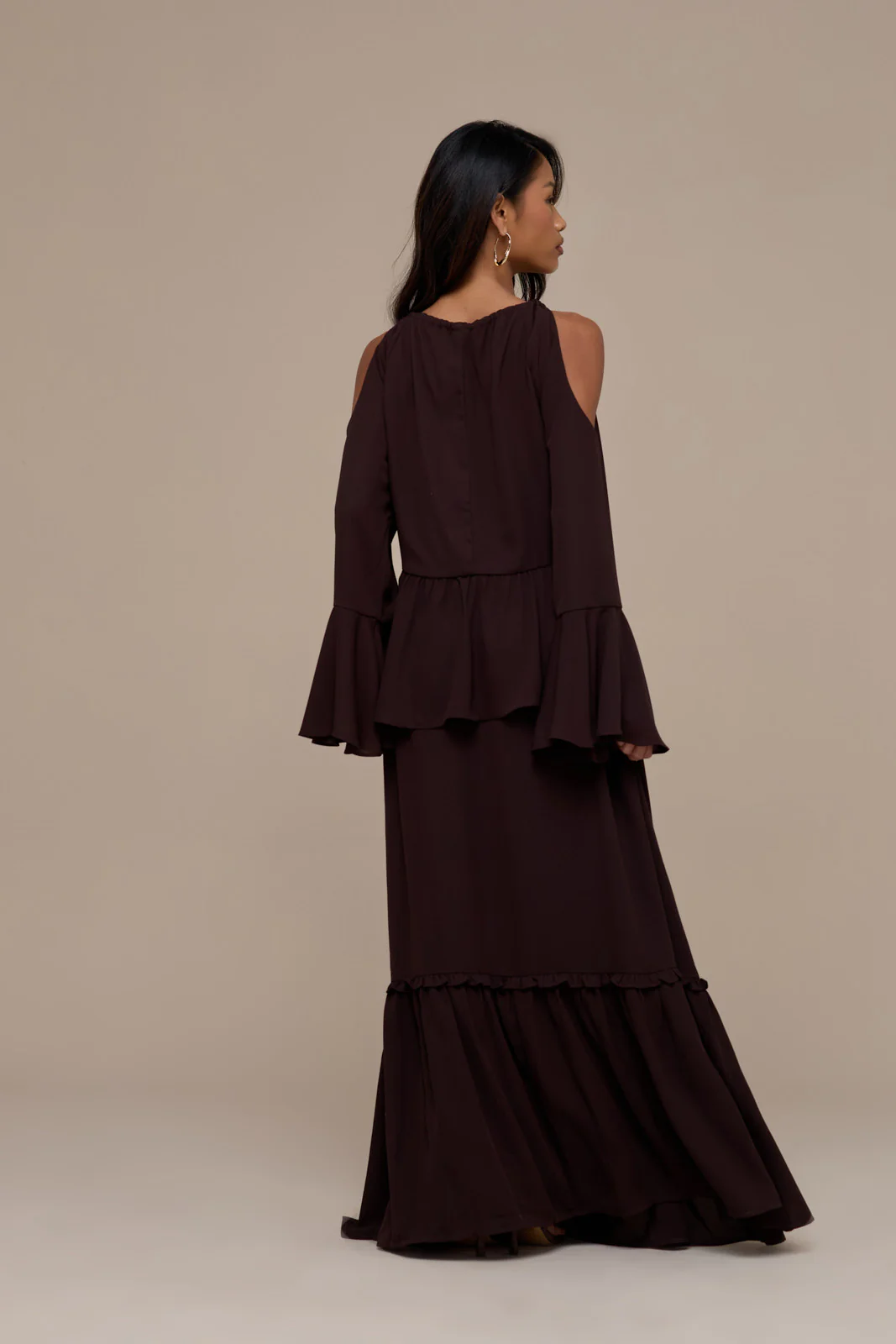 MEADOW MAXI SKIRT | CHOCOLATE BROWN - Image 8