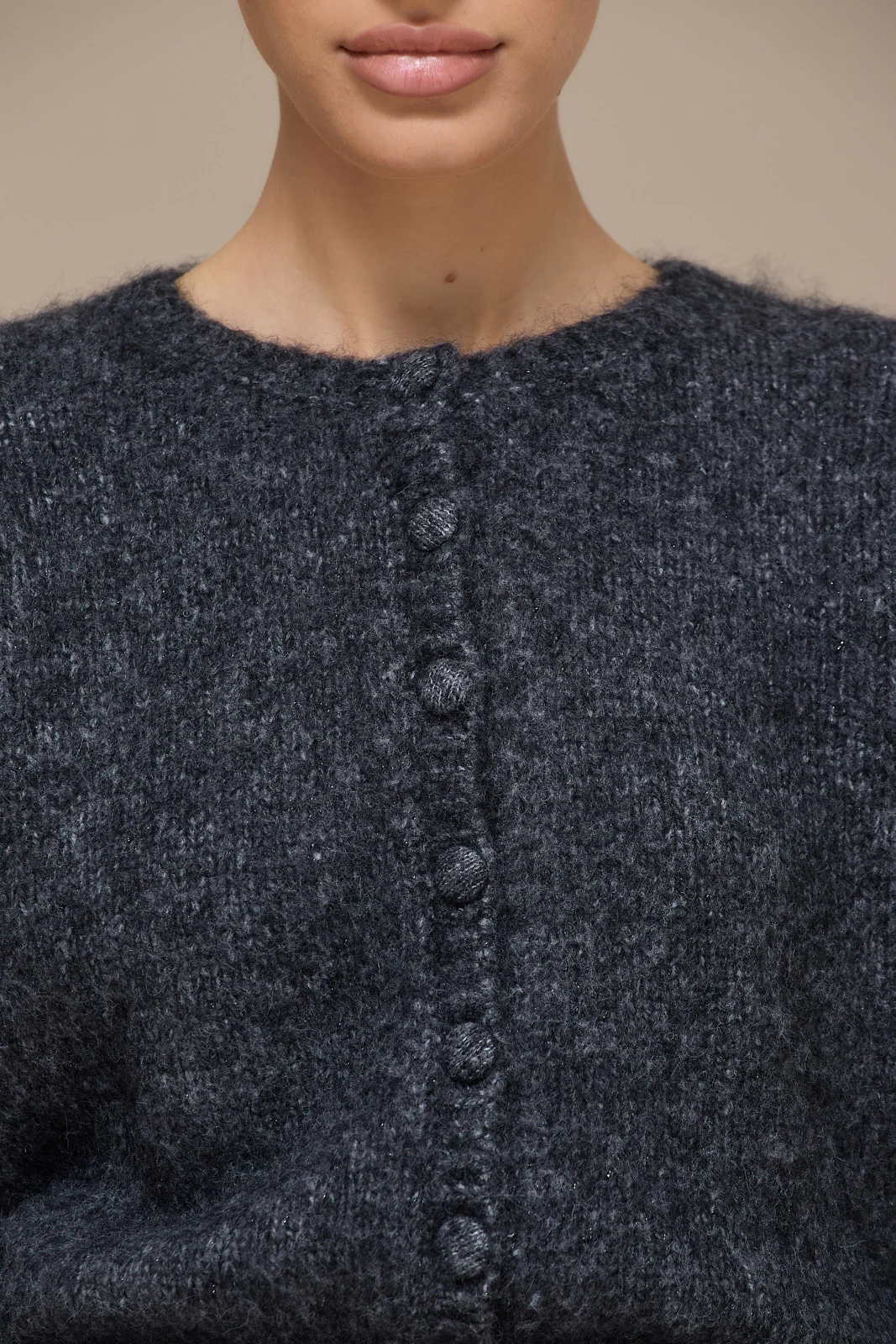 MISTY CARDIGAN | GREY SPARKLE - Image 3