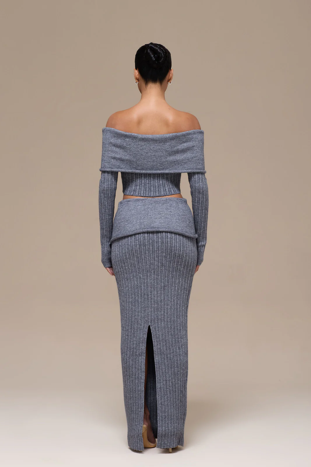 MOLLIE KNIT CO-ORD | GREY - Image 12
