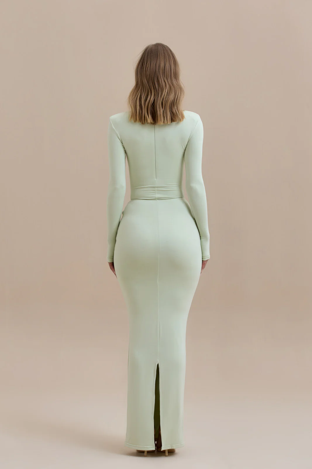 NARA DRAPE MAXI SKIRT | MINT - SALE - Image 4