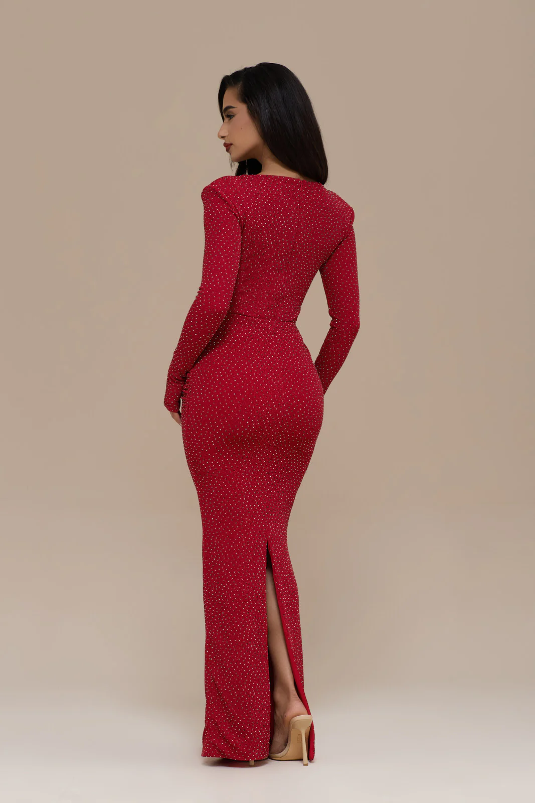 NARA LONG SLEEVE BODYSUIT | RED HOTFIX - Image 3