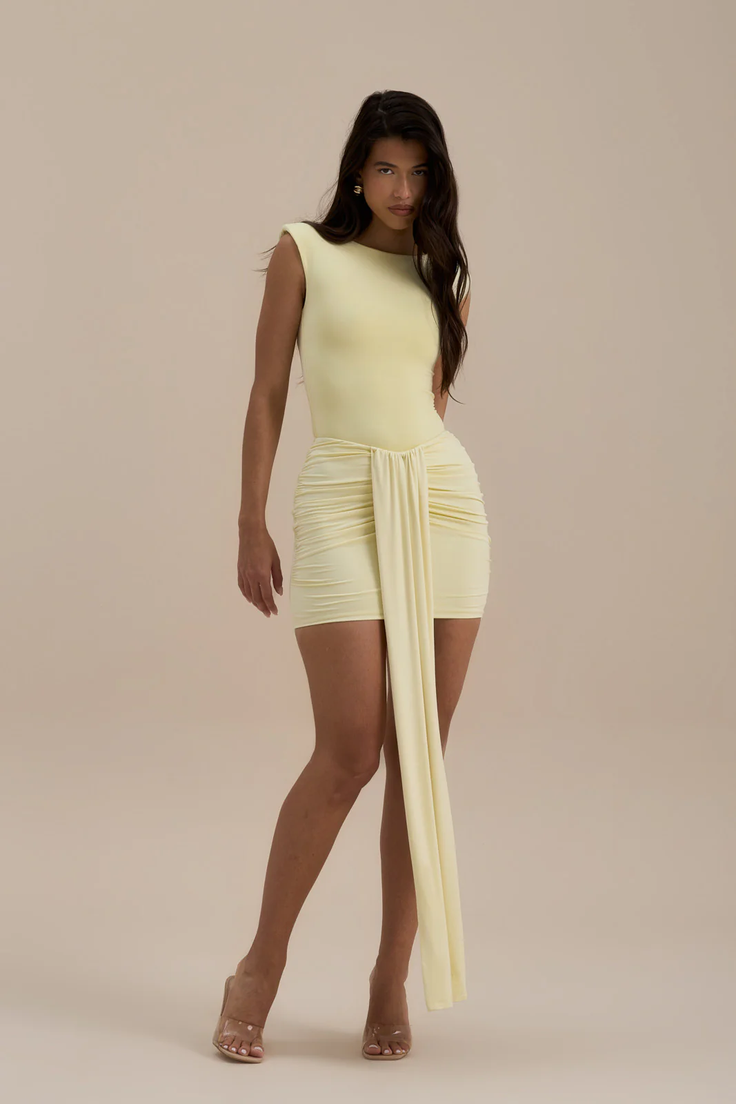 NARA SLEEVELESS BODYSUIT | LEMON - Image 5