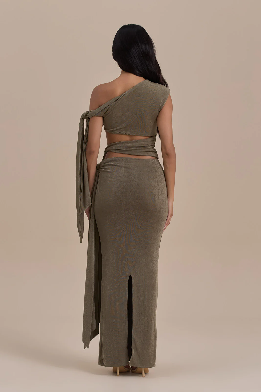 NOA MAXI SKIRT | KHAKI - Image 8