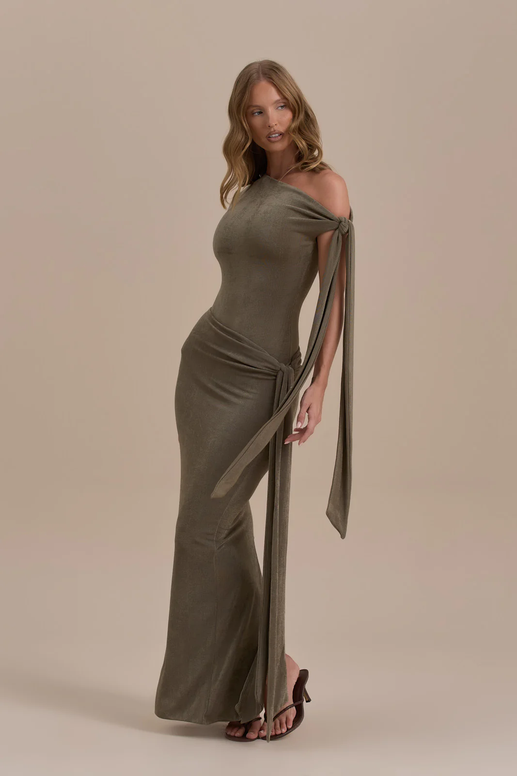 NOA MAXI SKIRT | KHAKI - Image 11