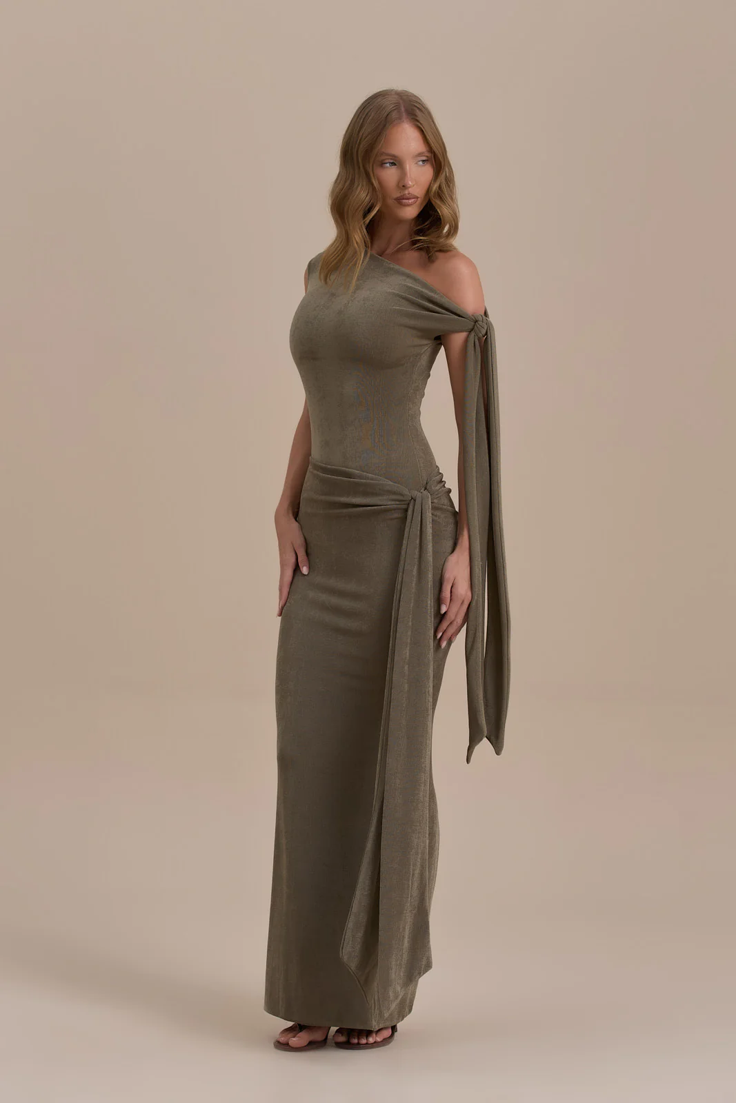 NOA MAXI SKIRT | KHAKI - Image 17