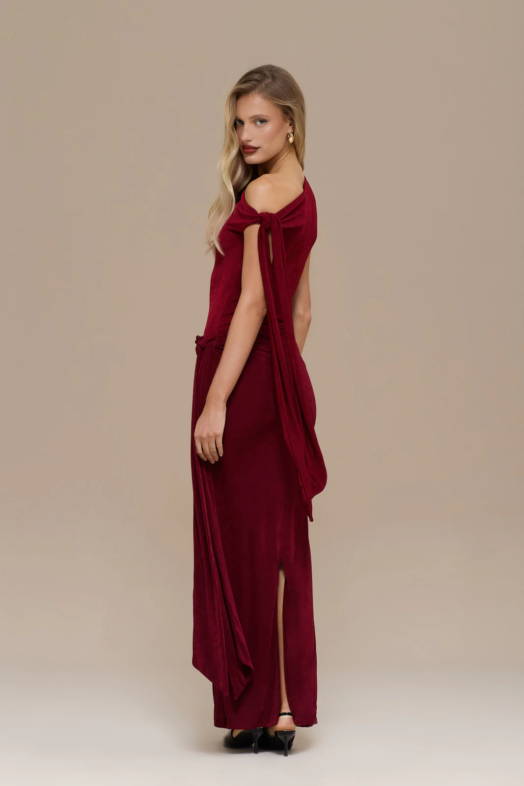 NOA MAXI SKIRT | WINE - Image 5