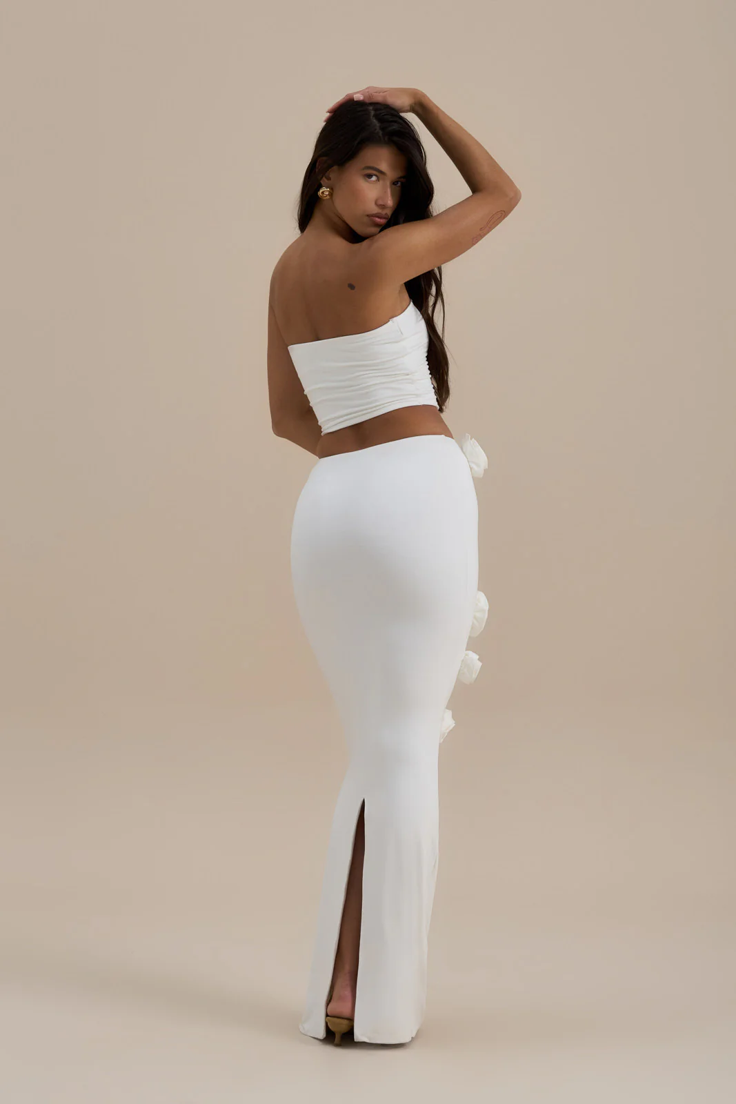 POSIE MAXI SKIRT | VANILLA - SALE - Image 9