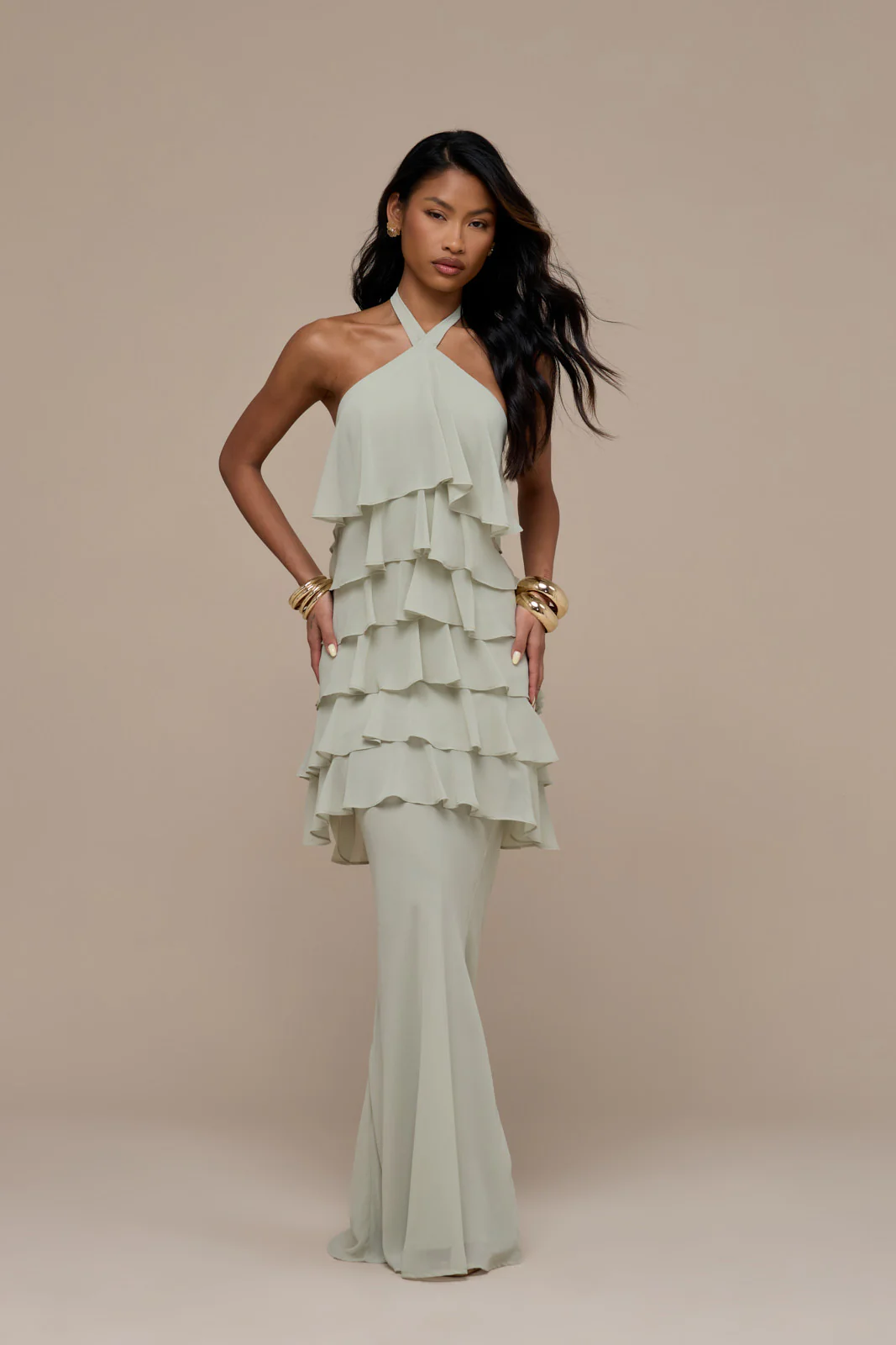 PRIMROSE MAXI SKIRT | SAGE - Image 2