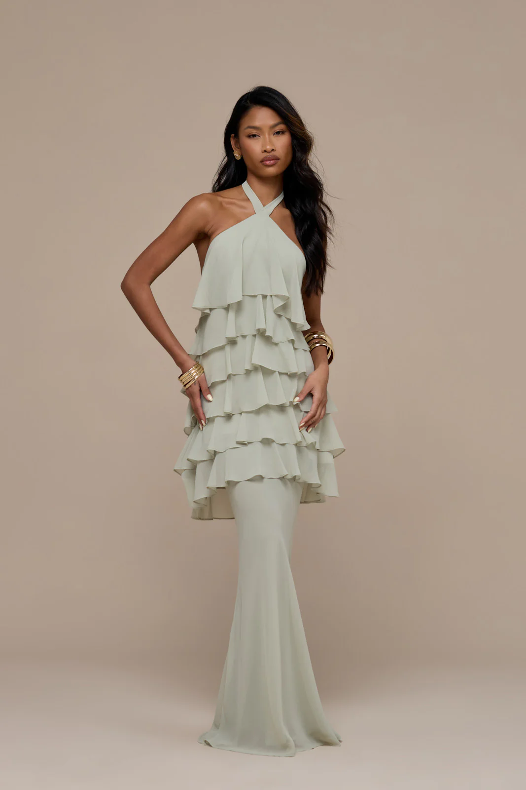 PRIMROSE MAXI SKIRT | SAGE - Image 4