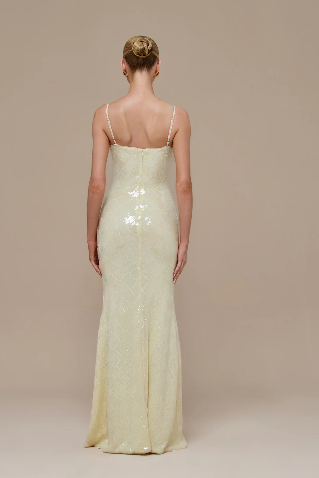 RHEA SEQUIN MAXI DRESS | LEMON - Image 7
