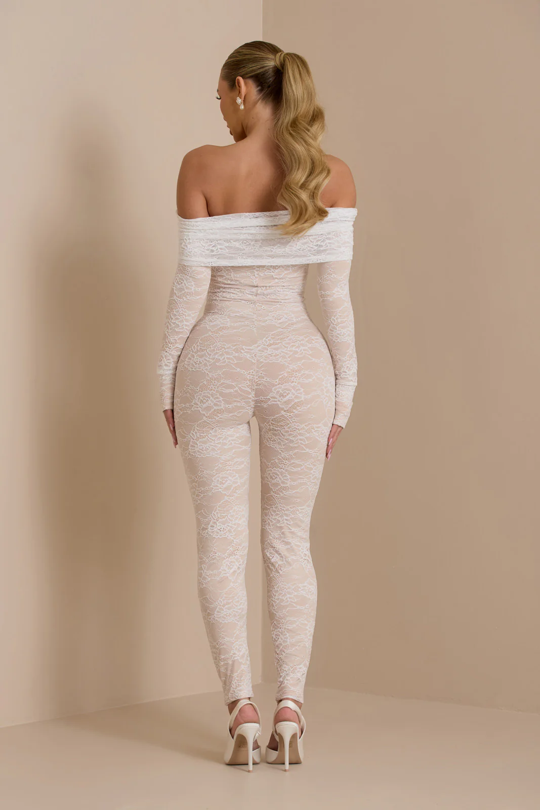 RIRI JUMPSUIT | WHITE LACE - SALE - Image 5