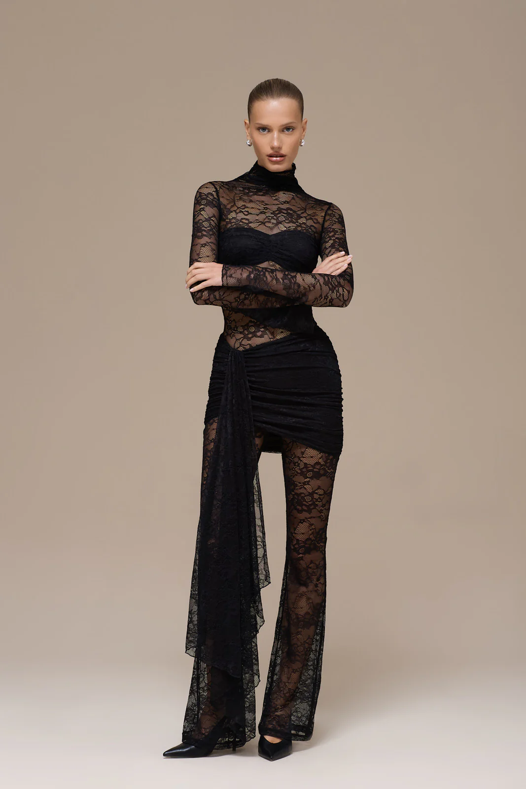 ROXY JUMPSUIT | BLACK LACE - Image 15