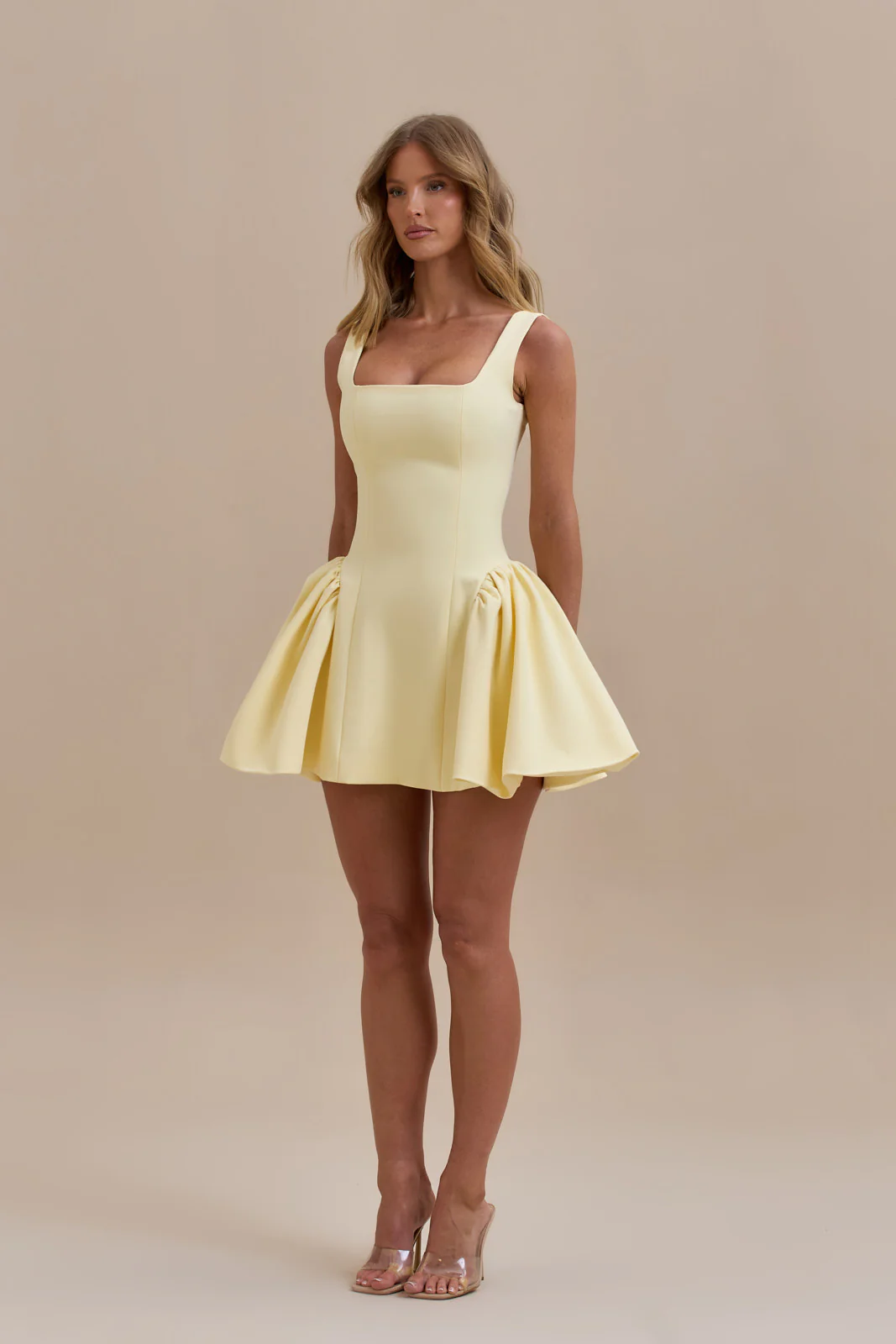 SABRINA MINI DRESS | LEMON - Image 3