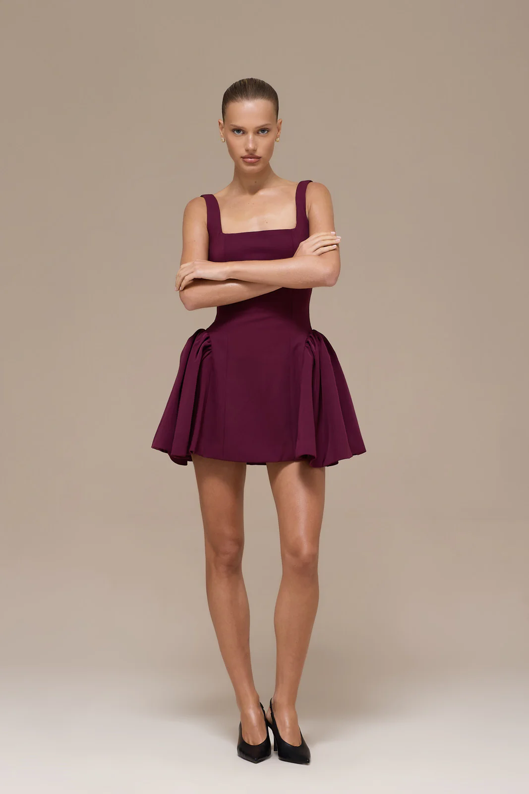 SABRINA MINI DRESS | PLUM - Image 5