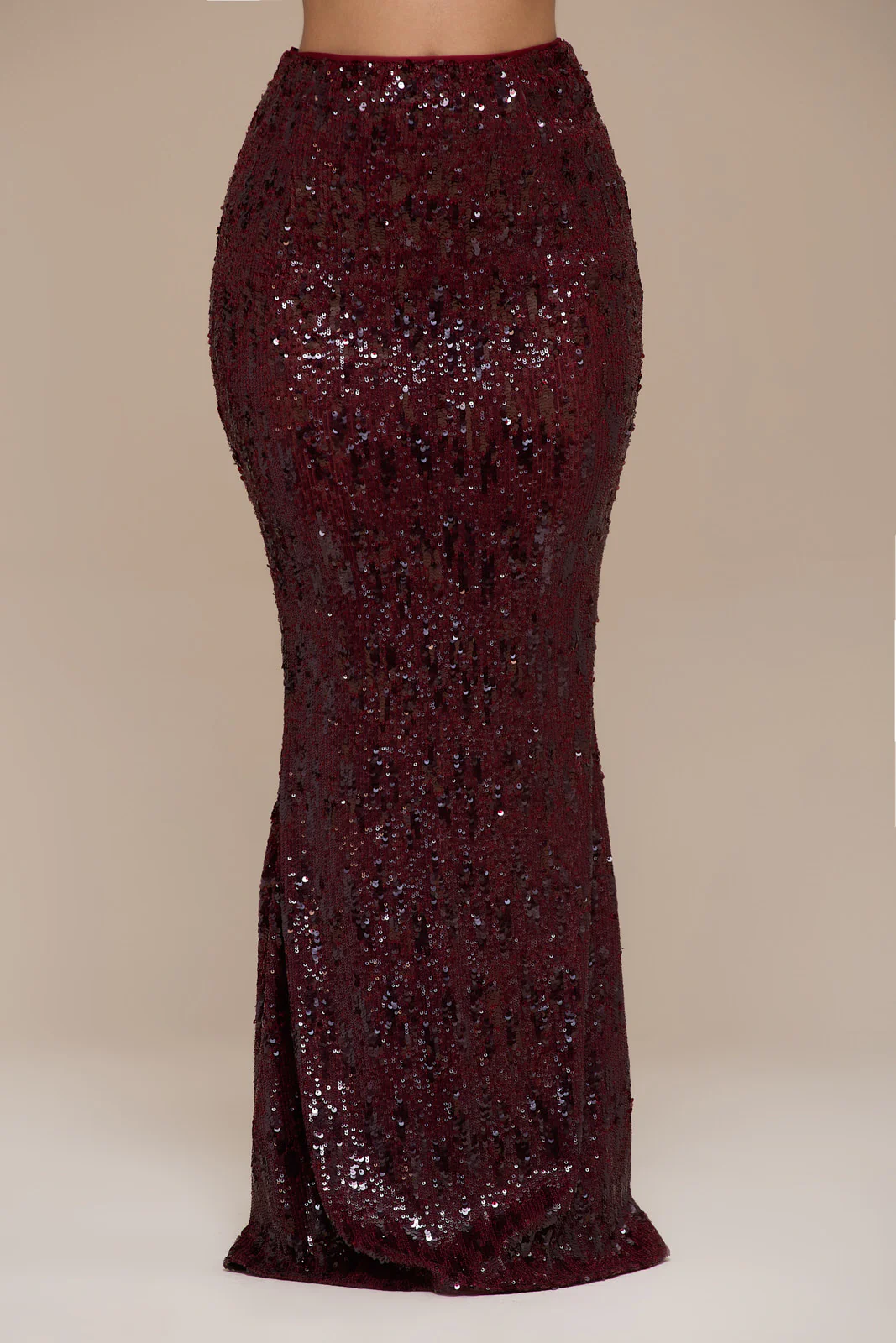 SCARLETT MAXI SKIRT | WINE SEQUIN - Image 9