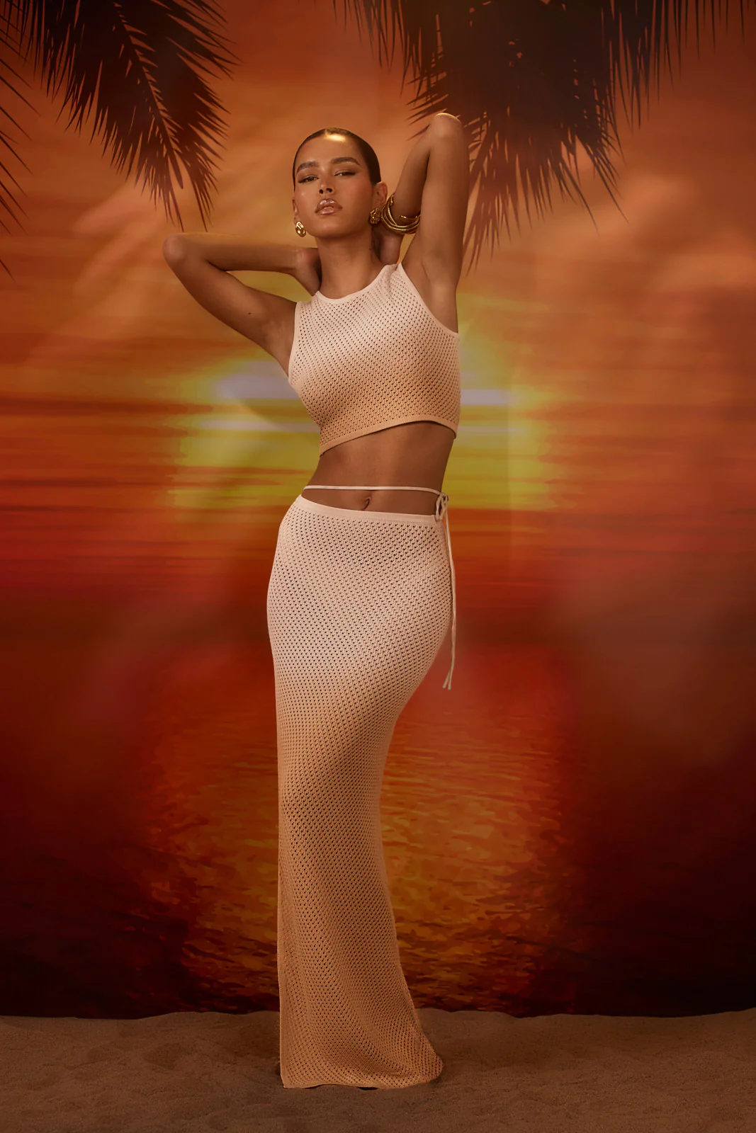 SOLSTICE CROCHET CO-ORD | SAND OMBRE - SALE - Image 11