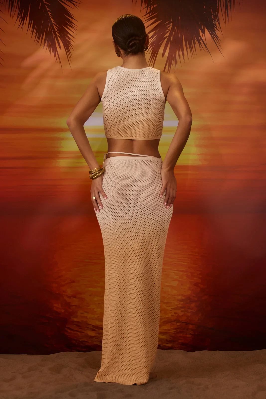 SOLSTICE CROCHET CO-ORD | SAND OMBRE - SALE - Image 7