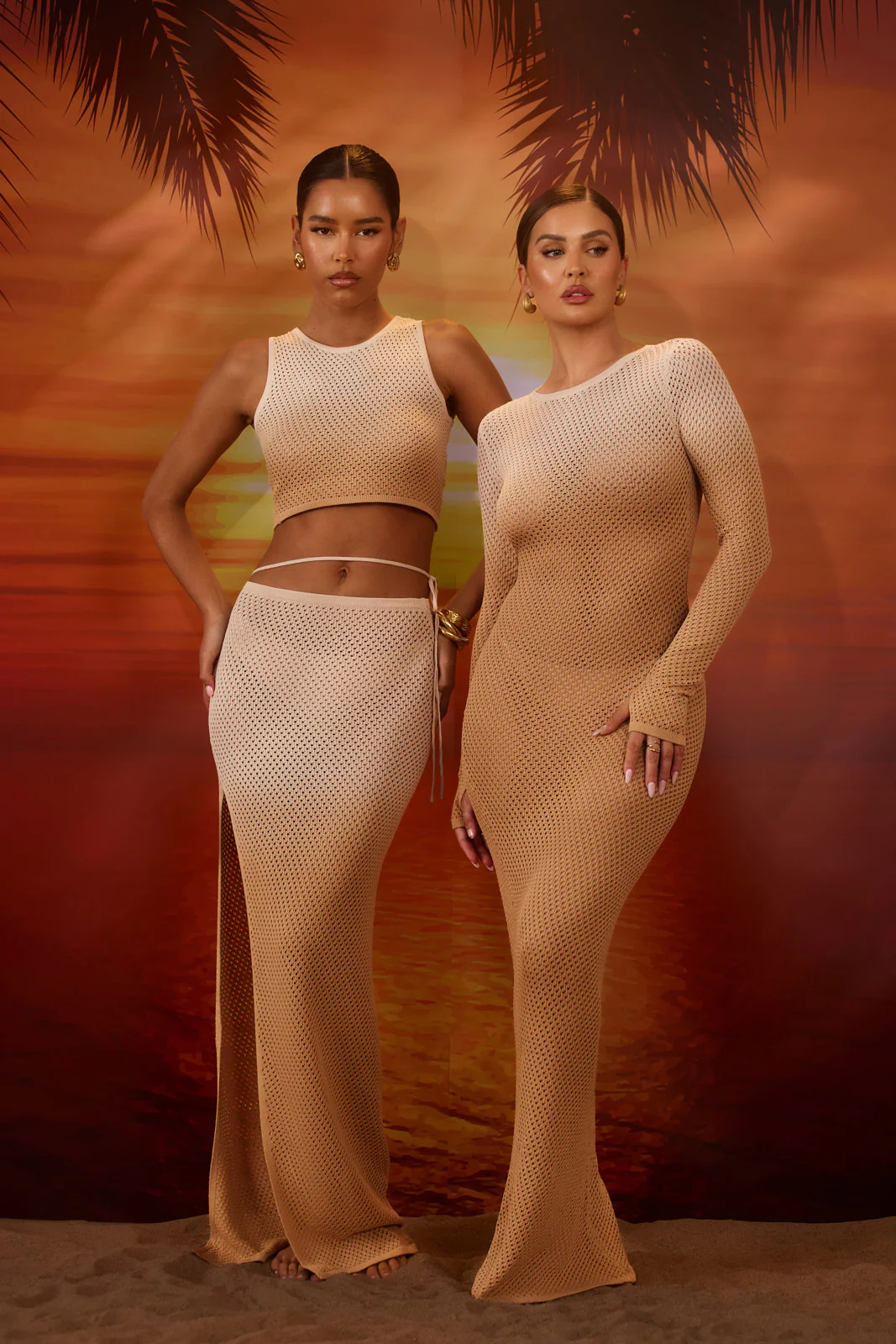 SOLSTICE CROCHET MAXI DRESS | SAND OMBRE - SALE - Image 5