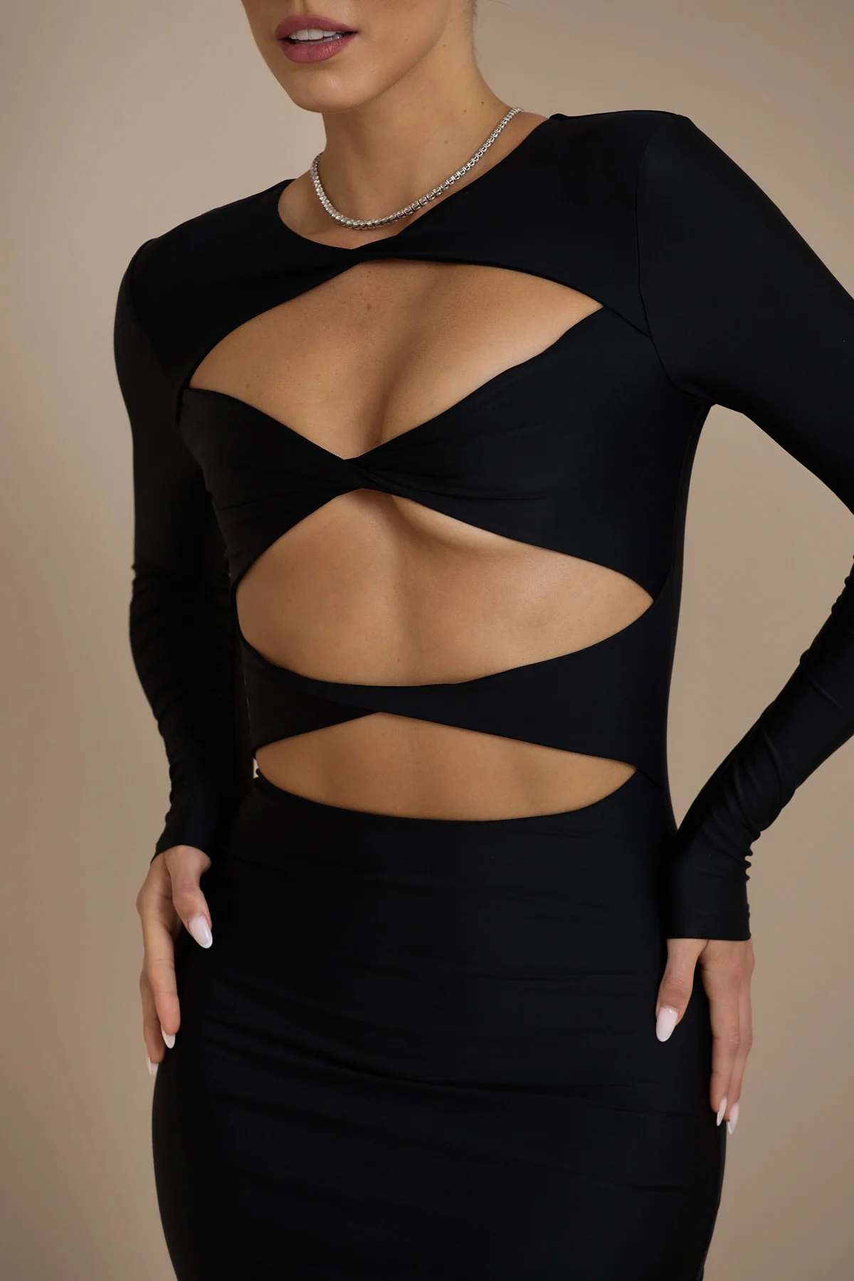 STASSIE MAXI DRESS | BLACK - SALE - Image 8