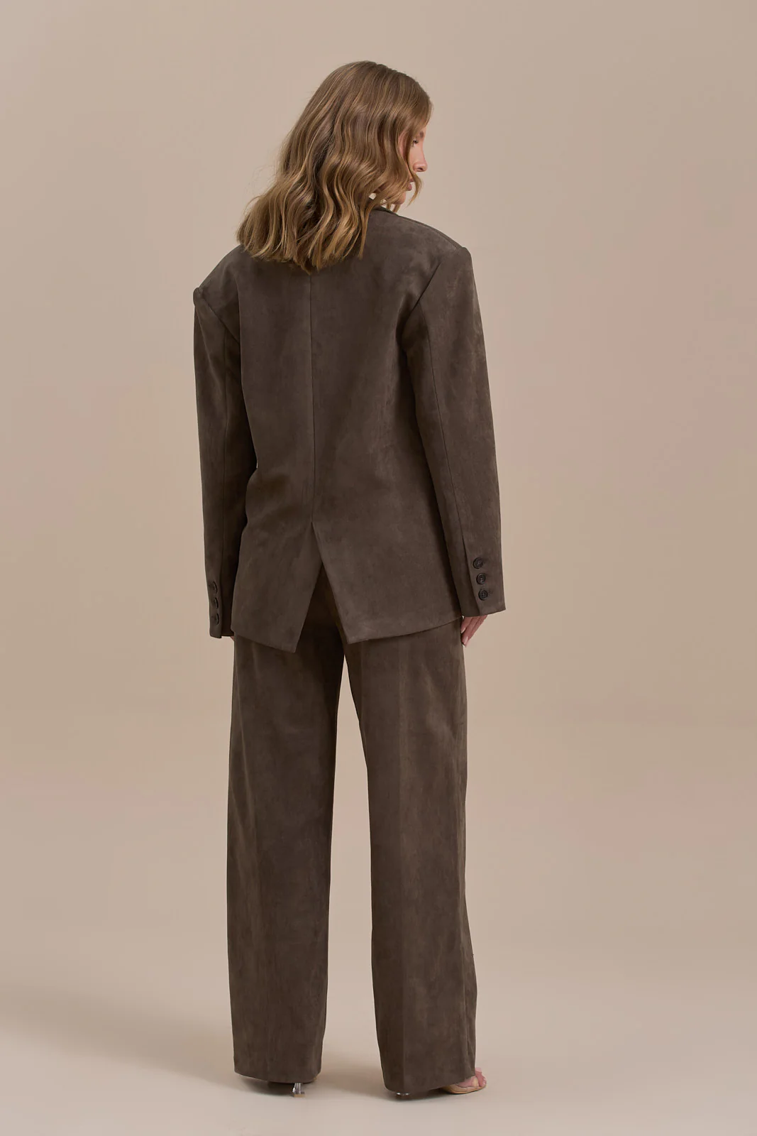 SUEDE BLAZER | DARK TAUPE - SALE - Image 10
