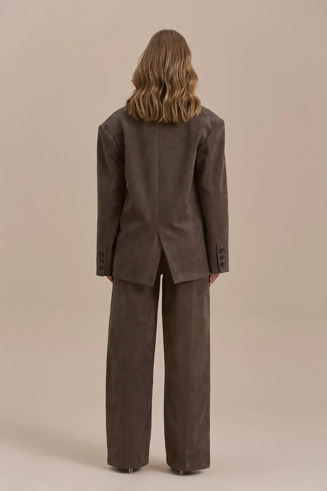 SUEDE BLAZER | DARK TAUPE - SALE - Image 7