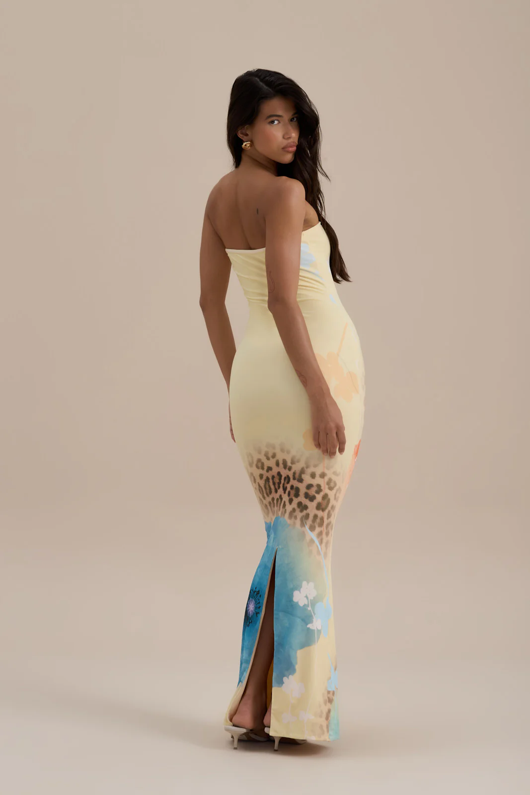 BONITA BANDEAU MAXI DRESS | SUMMER PRINT - Image 3