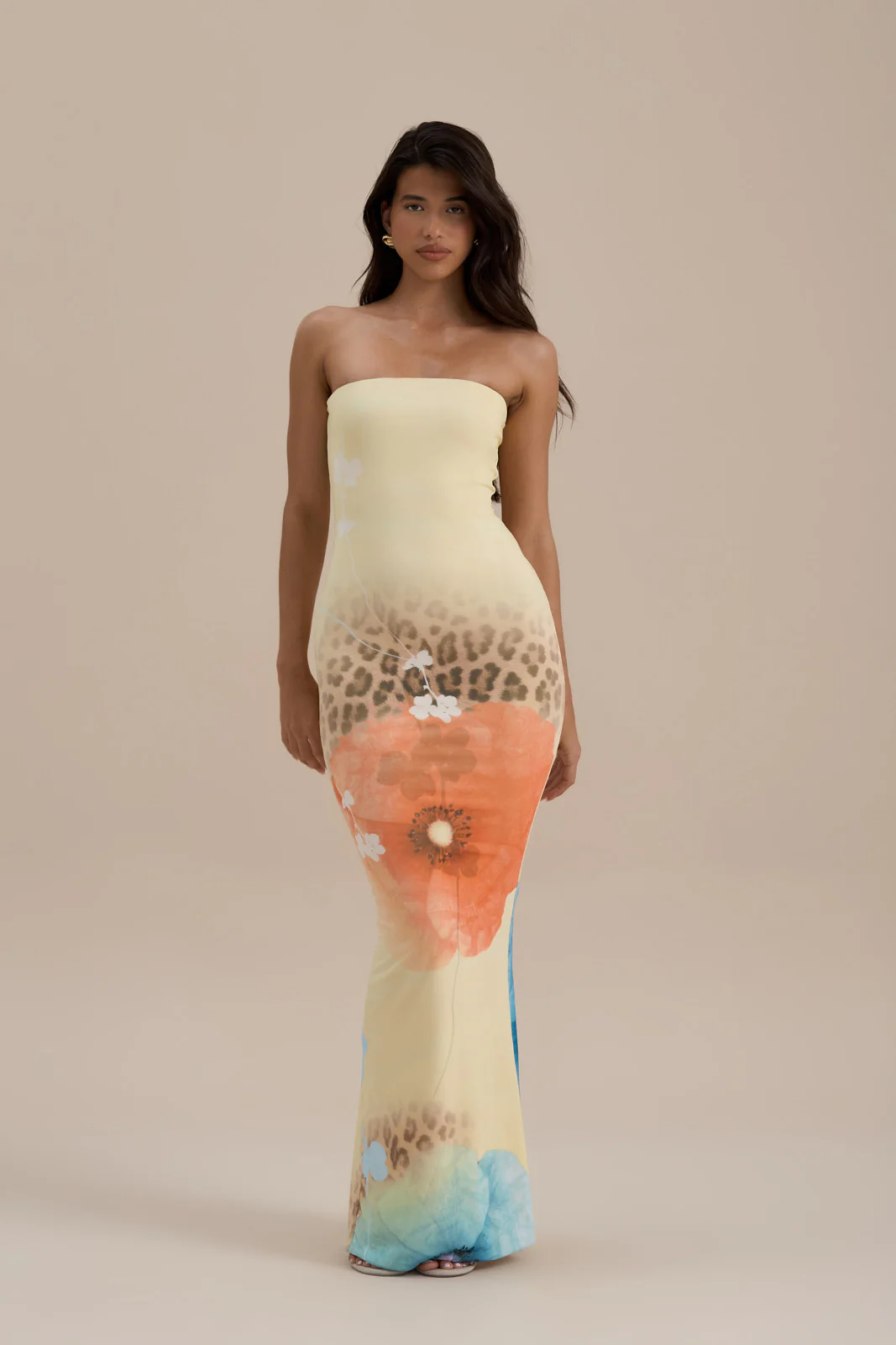 BONITA BANDEAU MAXI DRESS | SUMMER PRINT - Image 5