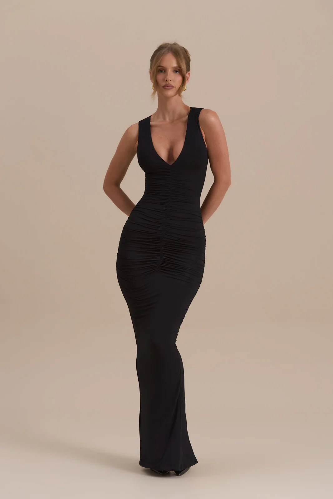 TATE SLEEVELESS MAXI DRESS | BLACK - Image 11
