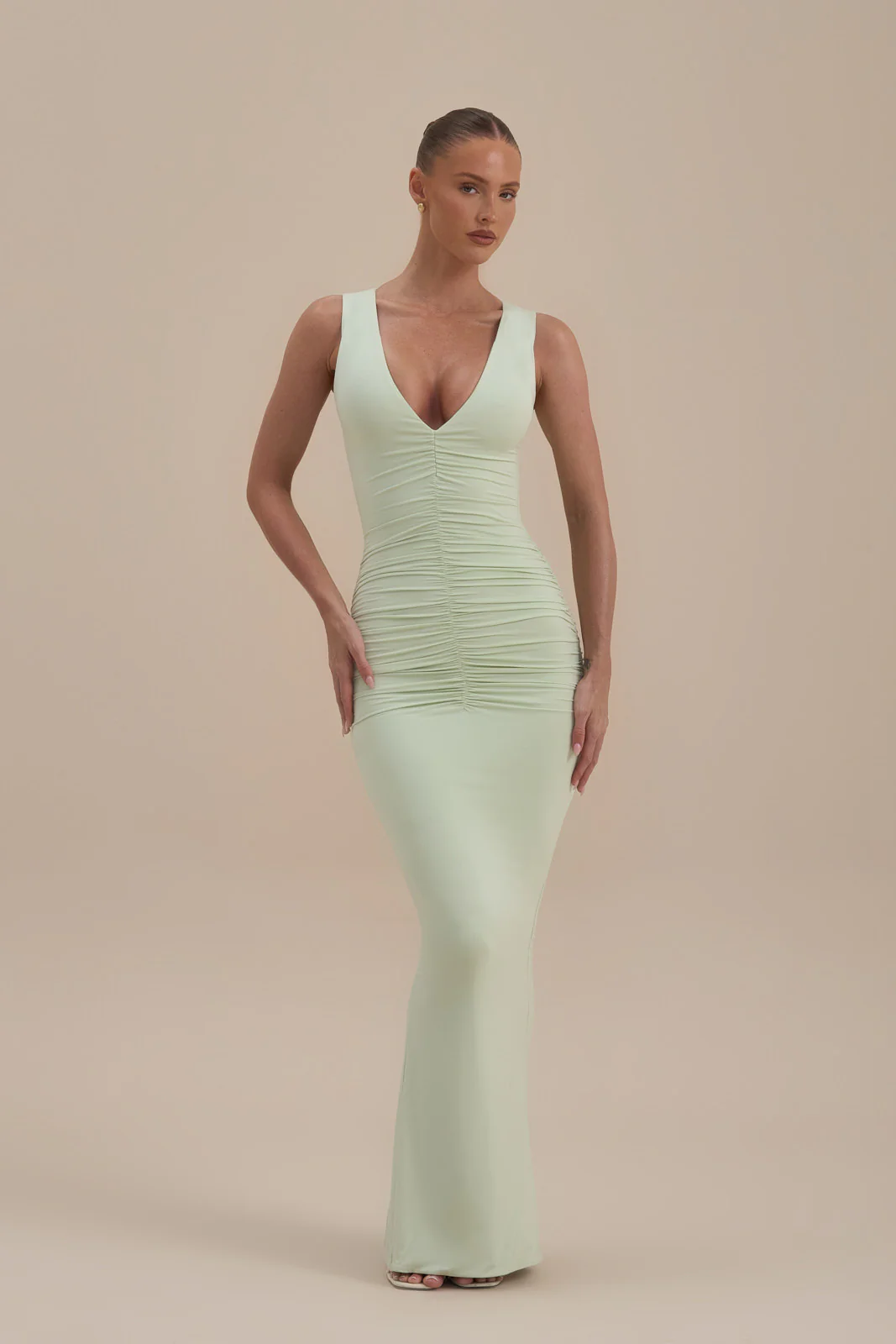 TATE SLEEVELESS MAXI DRESS | MINT