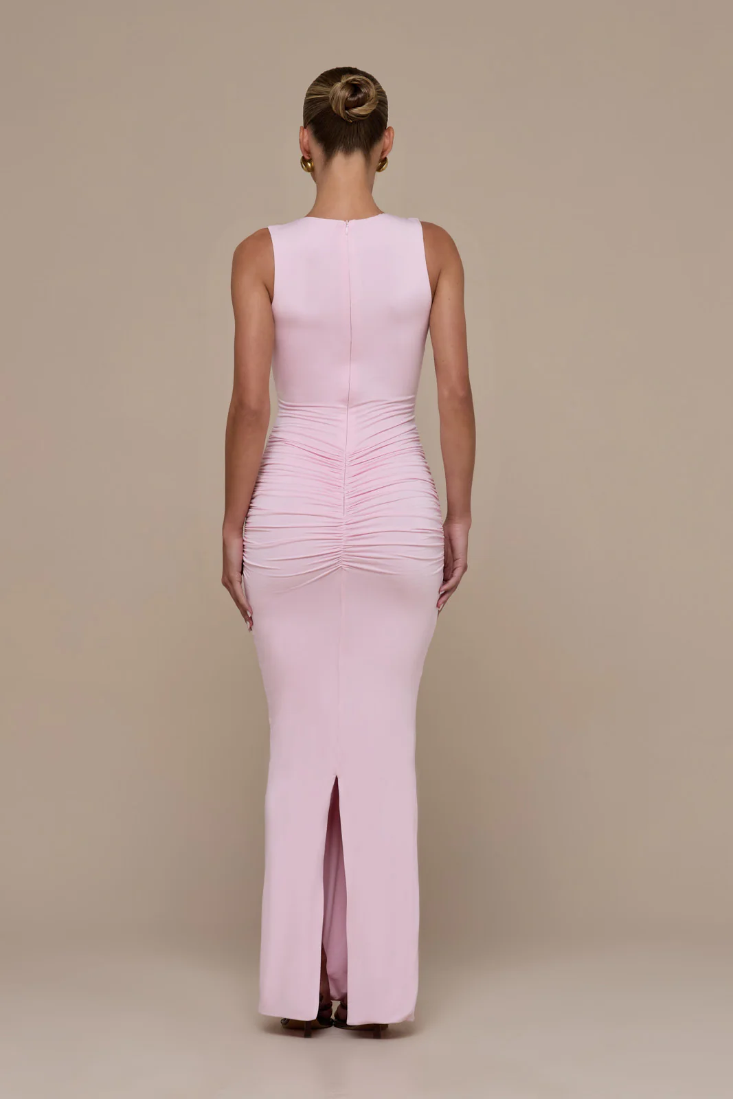 TATE SLEEVELESS MAXI DRESS | BABY PINK - Image 5