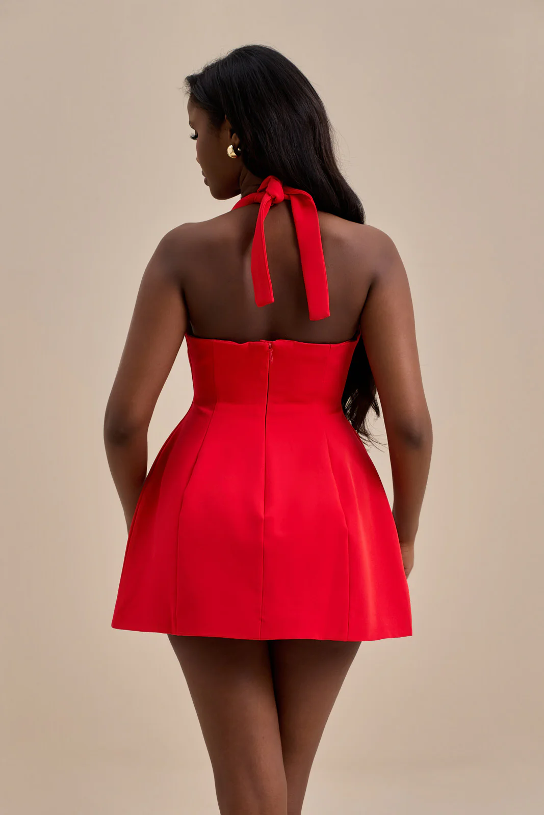 TAYLOR MINI DRESS | RED - SALE - Image 3