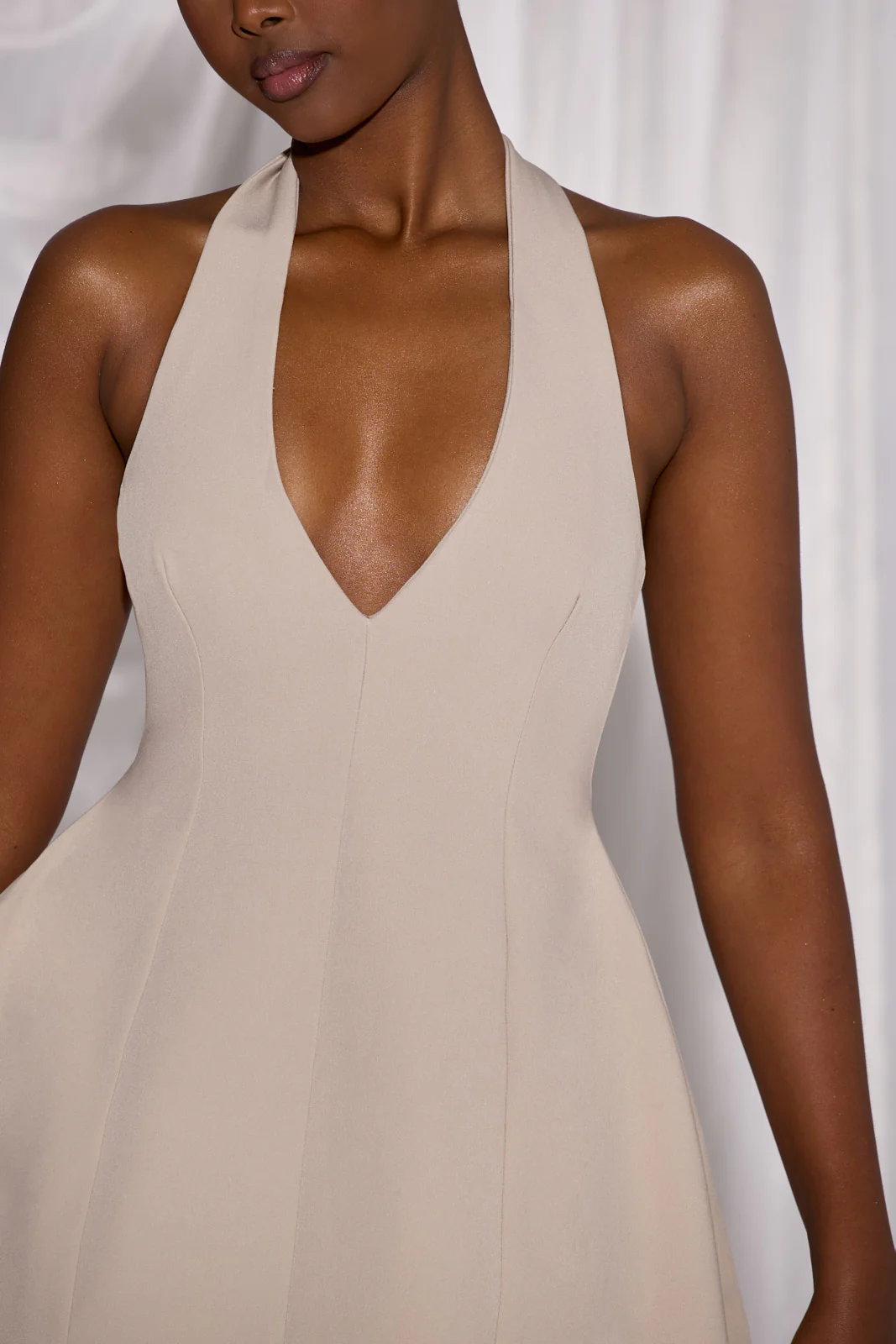 TAYLOR MINI DRESS | TAUPE - SALE - Image 7