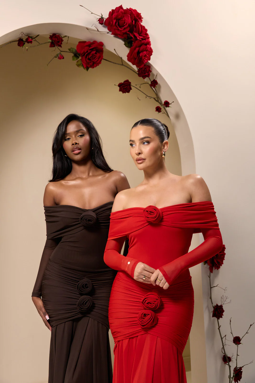 VIVIENNE BARDOT MAXI DRESS | RED - SALE - Image 7